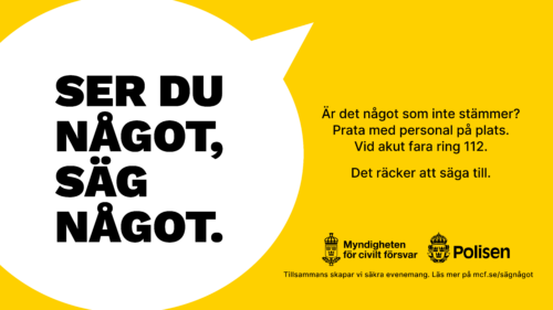 Bild och länk till artikeln Ser du något, säg något: Publiken som medskapare av trygghet